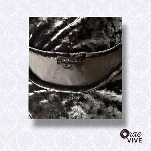 Cherish & Protect Maternity Dress Medium Pewter Crushed Velvet - Picture 3 of 4